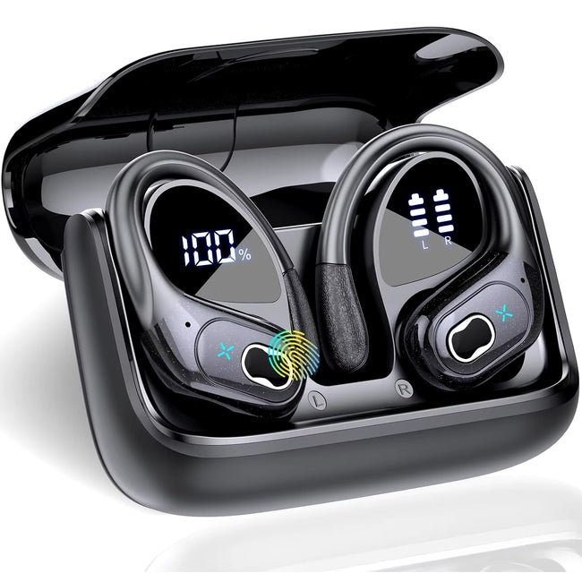 Écouteurs sans fil HD65 TWS Bluetooth V5.4 avec affichage numérique LED, réduction du bruit, étanches, nouveau modèle Main Image