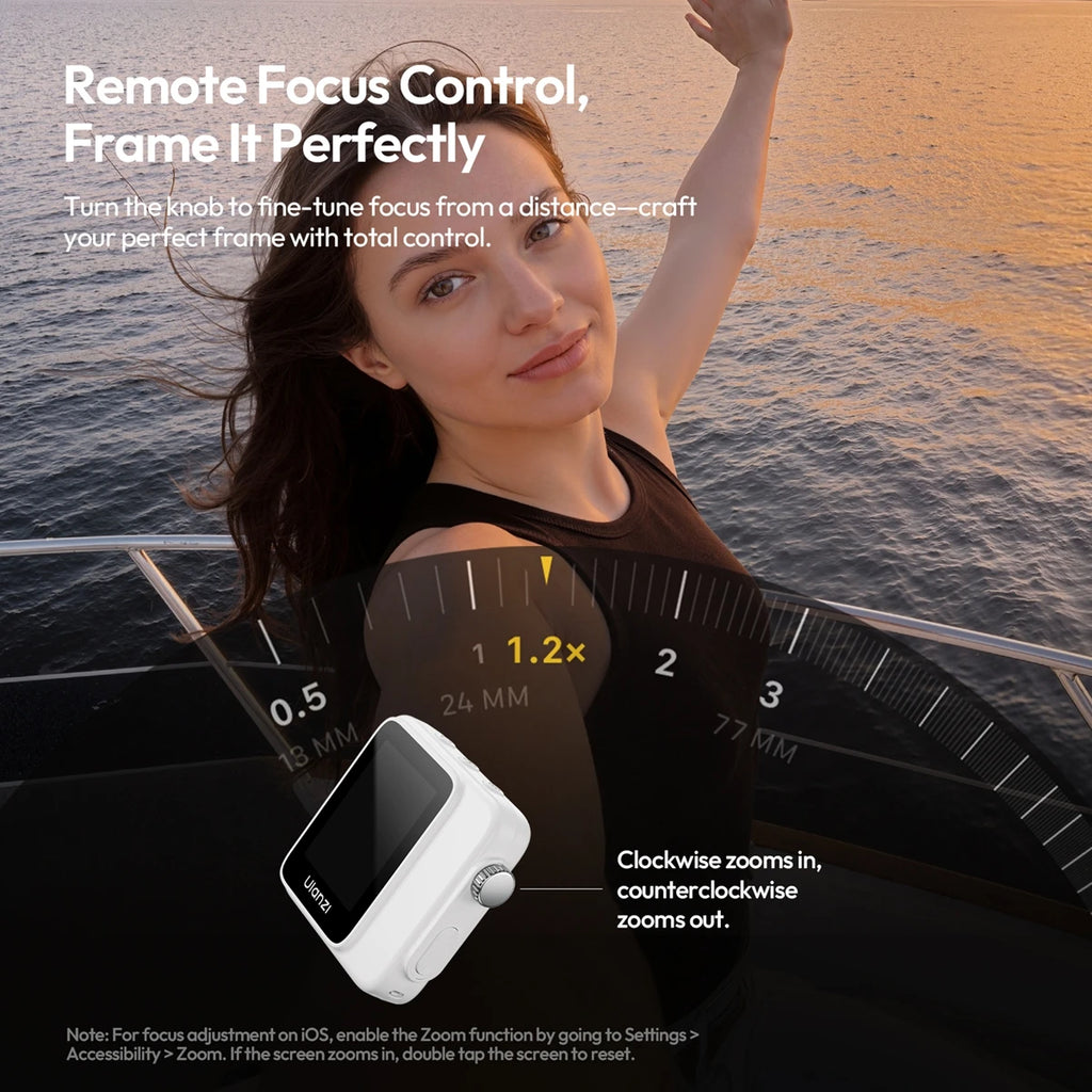 VM02 Selfie Monitor Screen Magnetic Mirroring for Iphone 17 16 PRO Smartphone Android Vlog with Remote Control Wireless