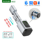 V1 Adjustable TT Lock/ Tuya Bluetooth Smart Fingerprint Digital Cylinder Lock with App/Password/Rfid Card/Key Unlock