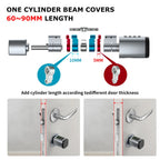 V1 Adjustable TT Lock/ Tuya Bluetooth Smart Fingerprint Digital Cylinder Lock with App/Password/Rfid Card/Key Unlock