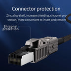 Cat8 Ethernet Cable Super Speed RJ45 Network Cable 40Gbps Patch Cord S/FTP Cat 8 Lan with Alloy Connector for Router PC
