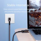 Cat8 Ethernet Cable Super Speed RJ45 Network Cable 40Gbps Patch Cord S/FTP Cat 8 Lan with Alloy Connector for Router PC