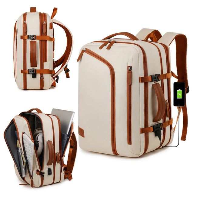 Backpack Unisex New Simple Business Computer Backpack Outdoor Large Capacity Travel Bag Student School Bag Boys Hover Image