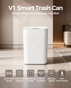 20L Automatic Self Changing Trash Can Self Sealing Self Bagging Motion Sensor Touchless Garbage Can for Kitchen Bathroom Office