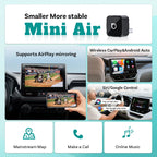 OTTOCAST Mini Air 3 In1 Wireless CarPlay Android Auto Adapter AirPlay Screen Mirroring Plug and Play Dongle for Audi VW Kia