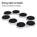 Table Turntable Kitchen Dining Turntable Tray 360 ° Rotation Versatile Heat Resistant Portable Rotating Food Organizer Tray
