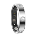 Fashion Smart Ring Men Women, Heart Rate Blood Oxygen, Sleep Monitor, 5ATM Waterproof,Multi-Sport Mode Smartring for Android Ios