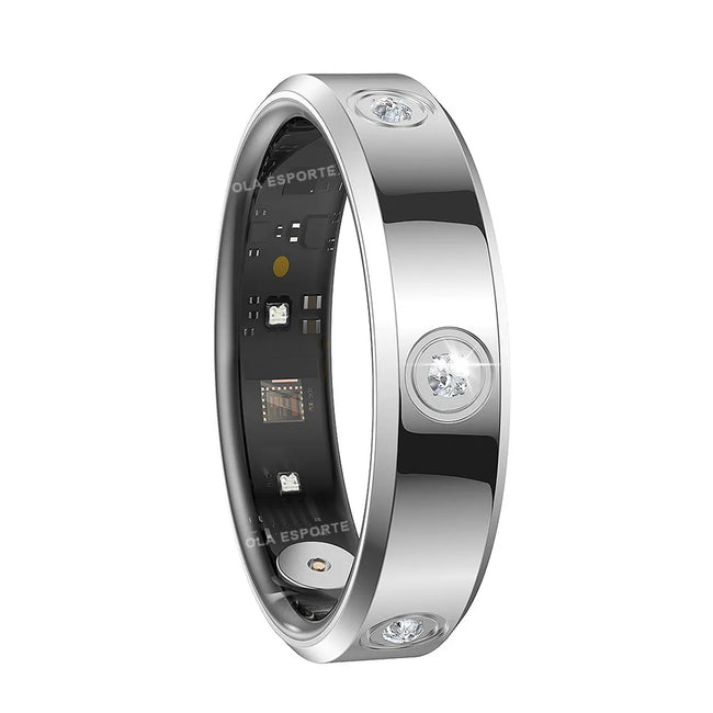 Fashion Smart Ring Men Women, Heart Rate Blood Oxygen, Sleep Monitor, 5ATM Waterproof,Multi-Sport Mode Smartring for Android Ios Hover Image
