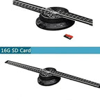 3D Hologram Fan 42CM 3D Holographic Projector Advertising Display Light HD Holographic Projector for Stores Bars Party Xmas