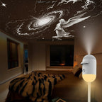 Mini Galaxy Star Projector Two in One Night Light Home Background Atmosphere Light Bedroom Car Decoration Children'S Gift