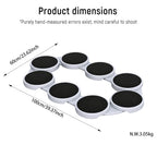 Table Turntable Kitchen Dining Turntable Tray 360 ° Rotation Versatile Heat Resistant Portable Rotating Food Organizer Tray