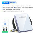 M.2 Nvme Magnetic SSD Enclosure 2230 2242 Enclosure TF Card Reader External SSD Case with PD 100W 10Gbps for Iphone 16 17