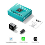 OTTOCAST Mini Air 3 In1 Wireless CarPlay Android Auto Adapter AirPlay Screen Mirroring Plug and Play Dongle for Audi VW Kia