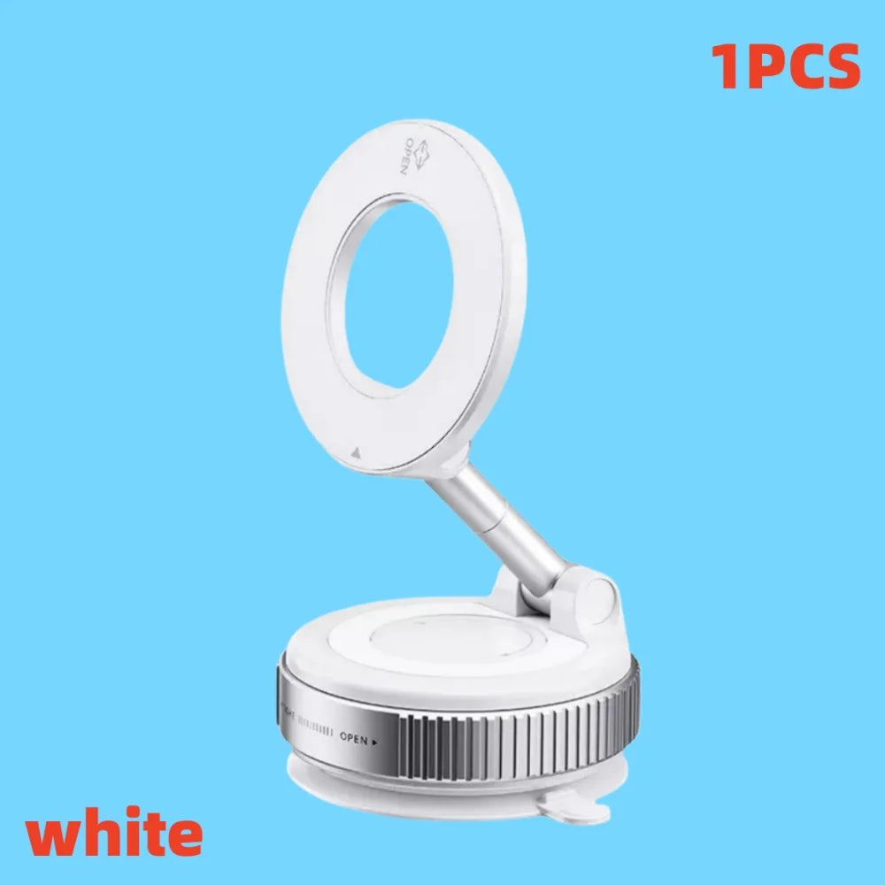 Car Vacuum Suction Phone Holder Foldable Rotatable Strong Grip for Mobile Live Streaming Navigation Suitable for Most Phones