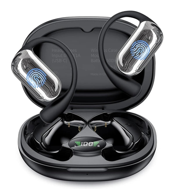 Real Time Translator Headphones AI Language Translation Earbuds 144 Languages & Accents 3 in 1 OWS Ear Buds for Business Hover Image