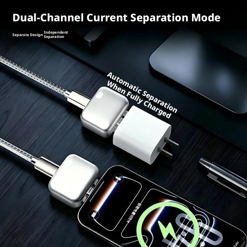 Intelligence Full Charge Separator Protect Battery Health Overcharge Protection Auto Power-Off Suitable for Type-C Devices