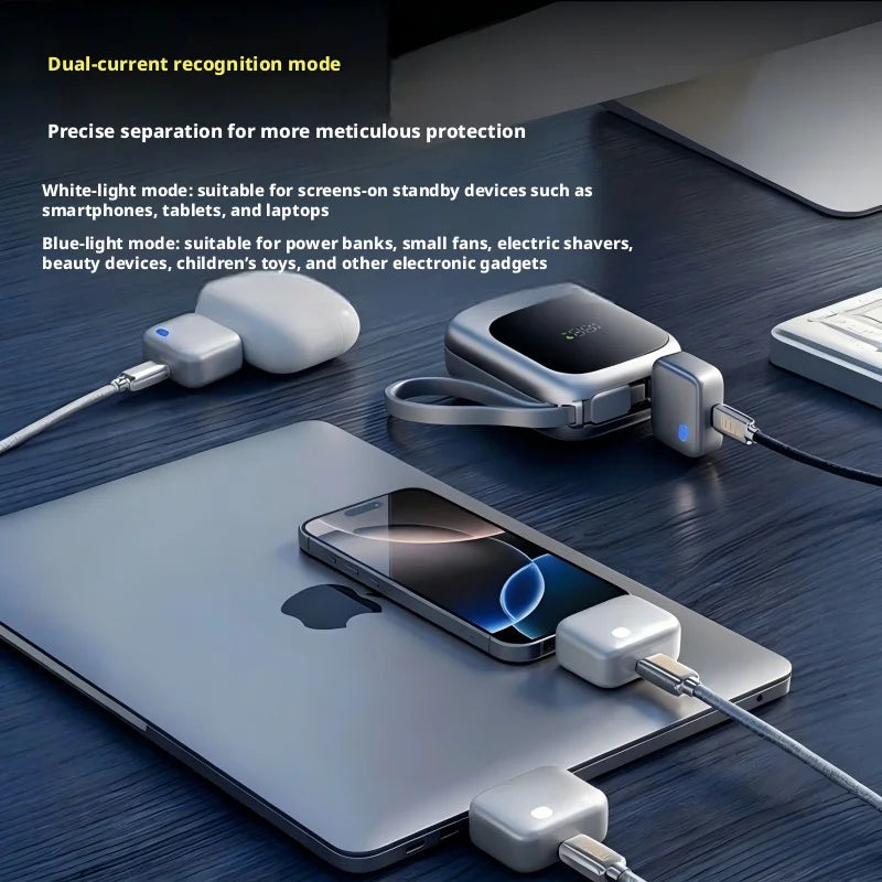 Intelligence Full Charge Separator Protect Battery Health Overcharge Protection Auto Power-Off Suitable for Type-C Devices