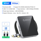 M.2 Nvme Magnetic SSD Enclosure 2230 2242 Enclosure TF Card Reader External SSD Case with PD 100W 10Gbps for Iphone 16 17