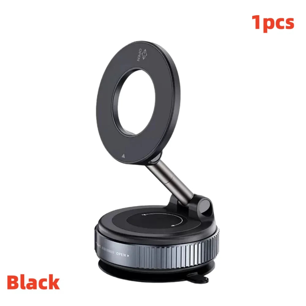 Car Vacuum Suction Phone Holder Foldable Rotatable Strong Grip for Mobile Live Streaming Navigation Suitable for Most Phones