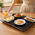 4PCS Electric Food Warmer Tray, with 8-Level Temperature Control And 24-hour Timer Food Tray, Modular Heat-Resistant Glass Surfa