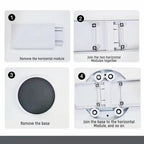 Table Turntable Kitchen Dining Turntable Tray 360 ° Rotation Versatile Heat Resistant Portable Rotating Food Organizer Tray