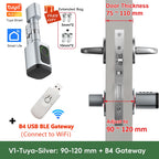 V1 Adjustable TT Lock/ Tuya Bluetooth Smart Fingerprint Digital Cylinder Lock with App/Password/Rfid Card/Key Unlock