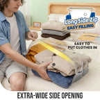 8 Pack Travel Vacuum Storage Bags with Electric Pump, Space-Saving Compression Bag for Clothes, Luggage, Cruise & Home Use