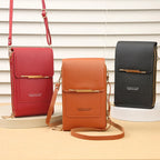 Crazy Bag Fashion Touch Screen Lock Cell Phone Bag Women'S Mobile Phone Card Holder Crossbody Shoulder Bag