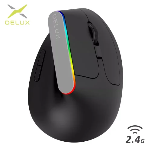 Wireless Silent Ergonomic Vertical 6 Buttons Gaming Mouse