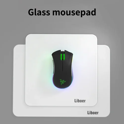Glass Mouse Pad Waterproof Anti slip Large Mouse Mat Gaming