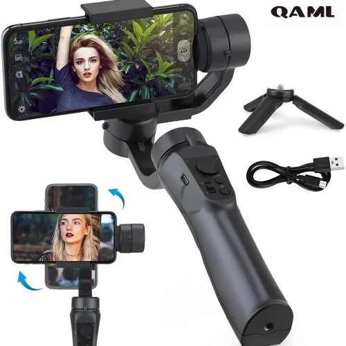 Axis Gimbal Handheld Stabilizer Cellphone Action Camera Holder