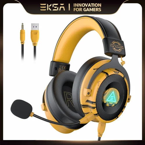 EKSA E900 Pro Upgraded Gaming Headset Wired Headphones
