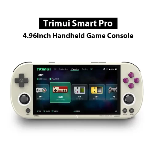 Trimui Smart Pro 4.96Inch Screen Handheld Game Console Open Source Pocket