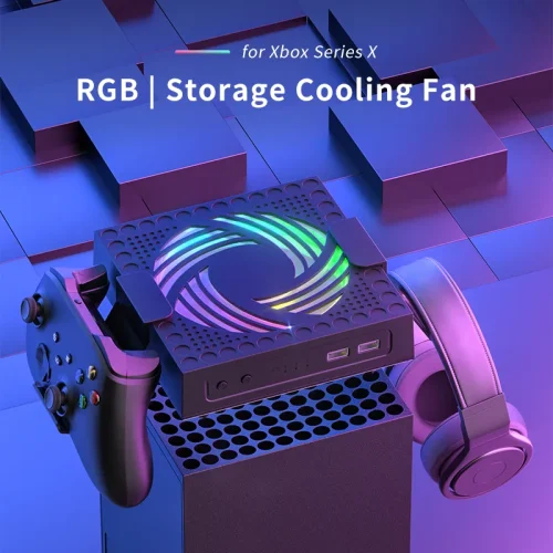 RGB Colorful Cooling Fan for Xbox Series X Host Console
