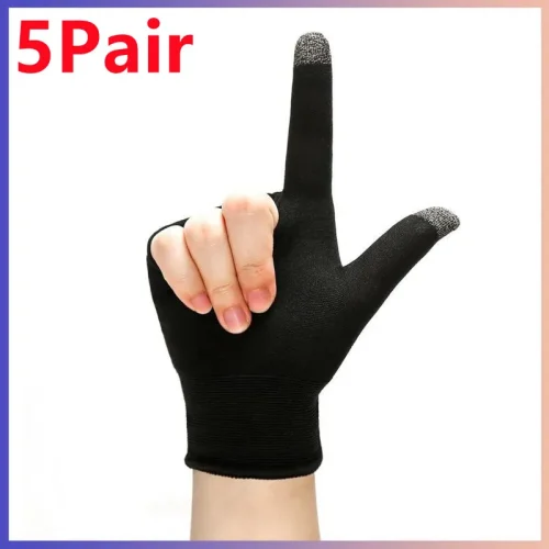 5 in1pair Finger Sleeves For Gaming Thumb Finger Sleeves