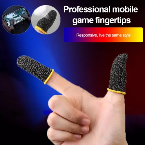2pcs Carbon Fiber Finger Gaming Accessories PUBG Mobile