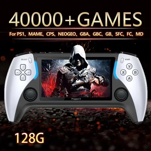 NEW Project X Pocket Gaming Console 128G 40000+ Games