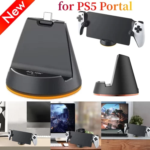 Type-C Charging Dock for PS Portal Game Console with LED Indicator