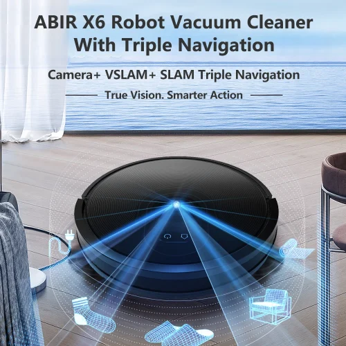 ABIR X6 Robot Vacuum Cleaner Visual Navigation Virtual Barrier