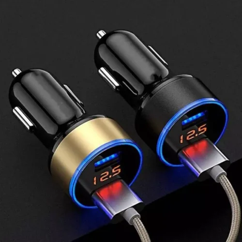 USB Car Charger Fast Charging Dual USB Adapter