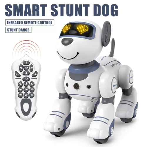 Funny RC Robot Electronic Dog Stunt Dog Voice Command