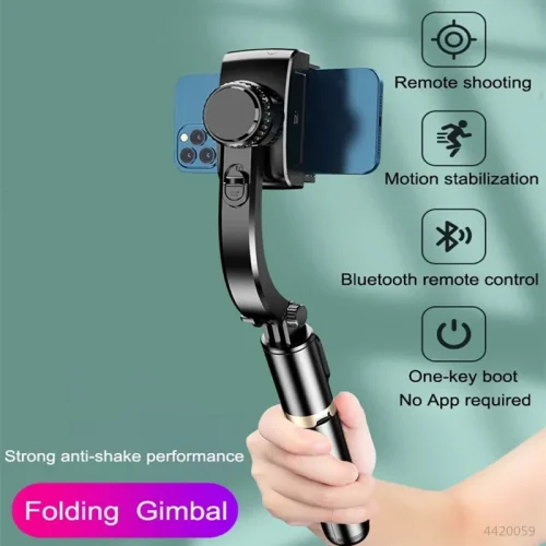Roreta 2024 NEW Gimbal Stabilizer Selfie Stick Foldable Wireless