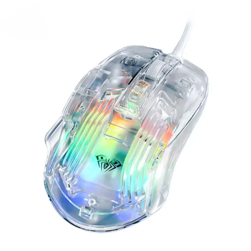 Transparent RGB Light Mouse USB Wired Mouse 7200DPI