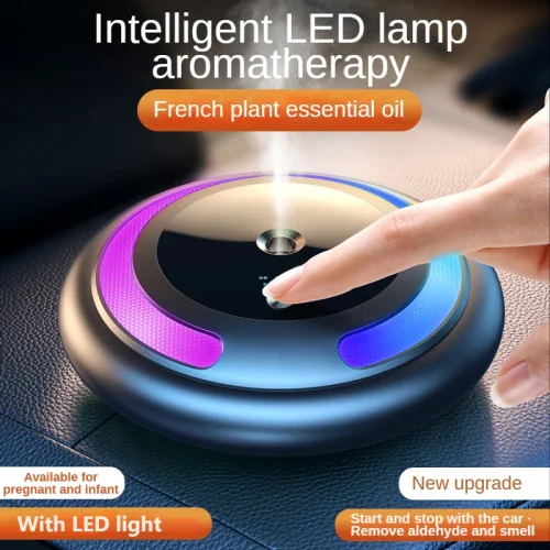 Car Intelligent aromatherapy with LED light Car Air Purifier