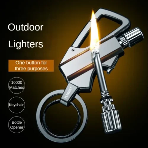 Match Keychain Kerosene Lighter Torch Cigarette Lighters Creative