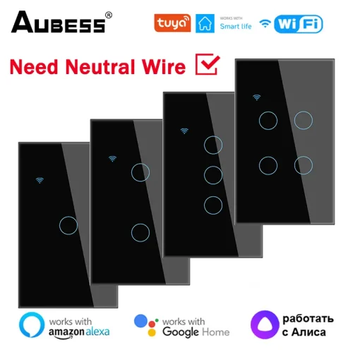 Aubess WiFi US Smart Switch Need Neutral Wire