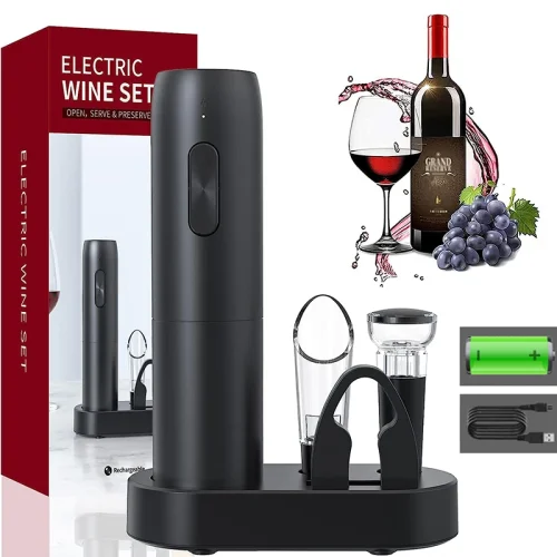 Electric Wine Bottle Opener Automatic Corkscrew Rechargeable
