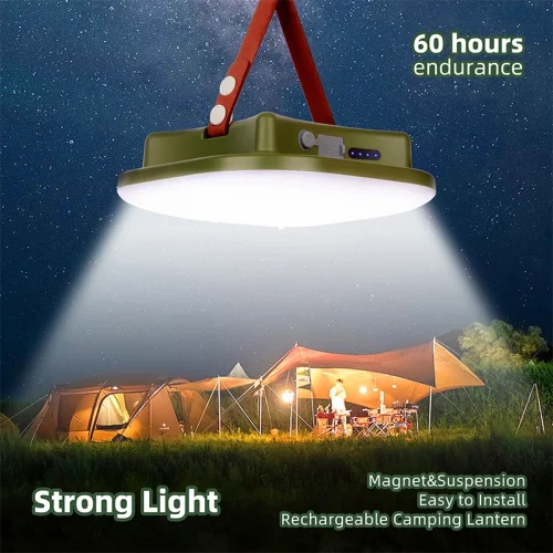 Rechargeable Camping Lights Strong Magnet Zoom Portable