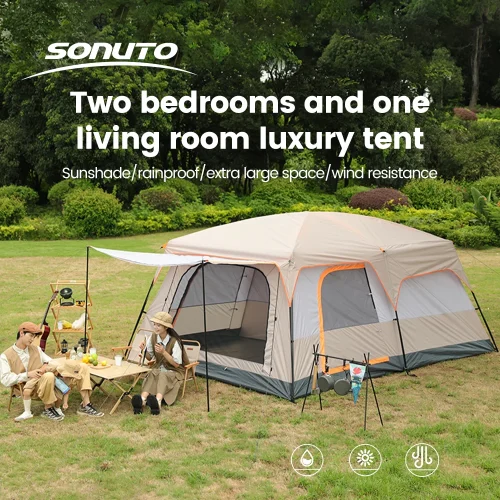 Sonuto Camping Family Tent 3 to 12 Person Double Layers