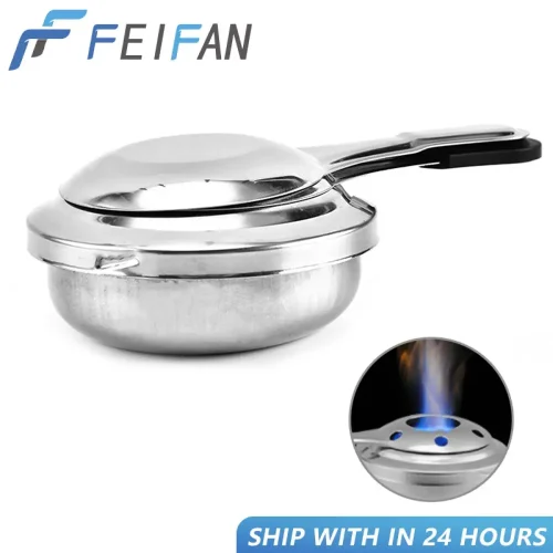 Picnic Stainless Steel Portable Handle Alcohol Stove Fuel Furnace